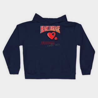 Heart disease awareness month Kids Hoodie